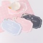 2 PCS Car Interior Decoration Anti-slip Mat PVC Soft Rubber Coaster Placemat(Time Black)