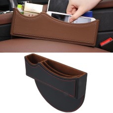 Car Seat Crevice Storage Box with Interval Auto Gap Pocket Stowing Tidying for Phone Pad Card Coin Case Accessories(Black)