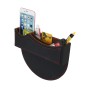 Car Seat Crevice Storage Box with Interval Auto Gap Pocket Stowing Tidying for Phone Pad Card Coin Case Accessories(Black)