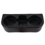 Car Seat Crevice Storage Box Cup Drink Holder Auto Pocket Stowing Tidying for Phone Pad Card Coin Case Car Accessories(Black)