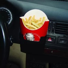 SHUNWEI SD-1019 Universal Console Car French Fry Drink Can Plastic Stand Holder for MP3 Phone Cigarette and Other Small Items(Black)