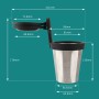 JS-Q03 Multi-functional 3 in 1 Car Auto Universal Cup Holder Drink Holder (Black)