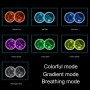2 PCS Car Constellation Series AcrylicColorful USB Charger Water Cup Groove LED Atmosphere Light(Capricorn)