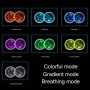 2 PCS Car Constellation Series AcrylicColorful USB Charger Water Cup Groove LED Atmosphere Light(Sagittarius)