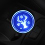 Car AcrylicColorful USB Charger Water Cup Groove LED Atmosphere Light(Christmas Deer)