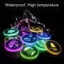 Car AcrylicColorful USB Charger Water Cup Groove LED Atmosphere Light(Christmas Deer)