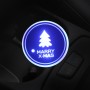 Автомобильный акрилицикколевый USB -зарядной чашка для водяной чашки канавки светодиодная атмосфера (рождественская елка)