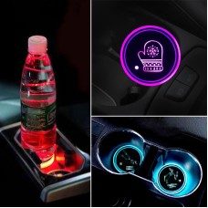 Car AcrylicColorful USB Charger Water Cup Groove LED Atmosphere Light(Glove)