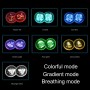 Car AcrylicColorful USB Charger Water Cup Groove LED Atmosphere Light(Glove)