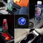 Car AcrylicColorful USB Charger Water Cup Groove LED Atmosphere Light(Snowflake)