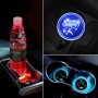 Car AcrylicColorful USB Charger Water Cup Groove LED Atmosphere Light(English Deer)