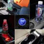 Car AcrylicColorful USB Charger Water Cup Groove LED Atmosphere Light(English Deer)
