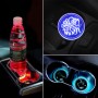 Car AcrylicColorful USB Charger Water Cup Groove LED Atmosphere Light(English Christmas)