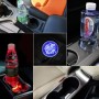 Car AcrylicColorful USB Charger Water Cup Groove LED Atmosphere Light(English Christmas)