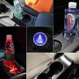 Car AcrylicColorful USB Charger Water Cup Groove LED Atmosphere Light(English Tree)