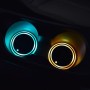 2 PCS Car LED Luminous Water Coaster Car Atmosphere Light USB Charging Non-Slip Coaster