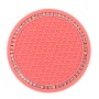 5 PCS Car Universal Diamond Honeycomb Water Coaster Car Anti-Slip Mat(Watermelon Red and White Diamonds)