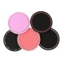 5 PCS Car Universal Diamond Honeycomb Water Coaster Car Anti-Slip Mat(Watermelon Red and White Diamonds)