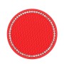 5 PCS Car Universal Diamond Honeycomb Water Coaster Car Anti-Slip Mat(Red White Diamond)