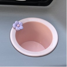 For WULING Hongguang MINIEV Interior Control Water Cup Slot, Size: Peach Pink Purple Flower