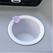 For WULING Hongguang MINIEV Interior Control Water Cup Slot, Size: White Purple Flower