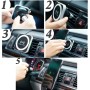 360 Degree Rotate Car Air Outlet Vent Adsorption Phone Wireless Charging Holder Stand Mount with 85cm Scalable USB Cable, For iPhone, Samsung, LG, Nokia, HTC, Huawei, and other Smartphones