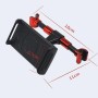 360 Degree Rotating Snap-on Rear Seat Car Phone Holder for 4-11 inch Mobile Phones / Tablets(Red)