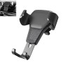 Litchi Texture Gravity Car Mount Phone Holder (Black)