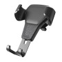 Litchi Texture Gravity Car Mount Phone Holder (Black)