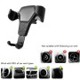 Litchi Texture Gravity Car Mount Phone Holder (Black)