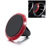 Car Diamond Magnetic Air Outlet Mobile Phone Holder(Red)