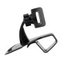 Car Dashboard Mobile Phone Holder Bracket with Number Plate (Black)