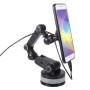 ZP-X0188 Car 360 Degree Rotating Telescopic Folding Magnet Suction Cup Mobile Phone Holder(Grey)