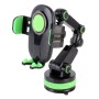 ZP-X0466 Car 360 Degree Rotating Telescopic Folding Round Suction Cup Mobile Phone Holder(Green)