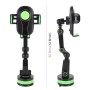 ZP-X0466 Car 360 Degree Rotating Telescopic Folding Round Suction Cup Mobile Phone Holder(Green)