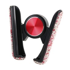 Universal Car Diamond Air Vent Mount Phone Holder for 6-8.5cm Wide Mobile Phone (Pink)