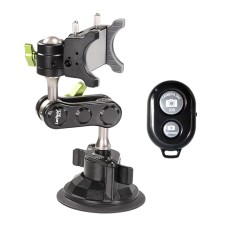 UBA01B Universal Hand Car Mobile Phone Suction Cup Bracket with Remote Control