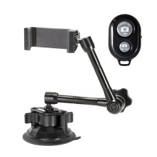 VMA-03B 360-degree Rotating Car Suction Cup Mobile Phone Bracket with Remote Control