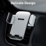 Baseus SUYK010112 Easy Control Pro Clamp Car Phone Holder, Air Outlet Version(Silver)