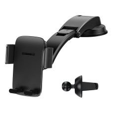 Baseus SUYK010001 Easy Control Pro Clamp Car Phone Holder, A Set Version(Black)