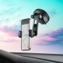 hoco CA111 Pull Clip Suction Cup Car Holder(Black Grey)