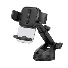 USAMS US-ZJ072 Car Center Console Retractable Transparent Holder(Black)