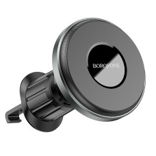 Borofone BH77 Seaside Air Outlet Ring Magnetic Car Holder(Metal Grey)