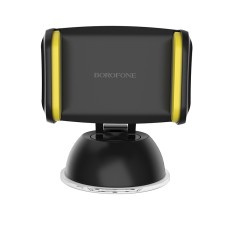 Borofone BH4 Car Suction Cup Phone Bracket(Black + Yellow)
