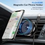 FLOVEME YXF208778 Cable Clip Design Car Air Outlet Mobile Phone Bracket Holder(Black)