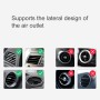 Оригинальный Xiaomi Youpin 70MAI 10W Universal Car Wireless Charger Air Вентиляционное отверстие для крепления телефонного крепления с трехступенчатой ​​регулировкой (черное)