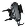 Baseus Future Gravity Car Mobile Phone Holder Bracket, Suitable for Round Air Outlet(Black)