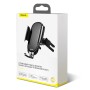 Baseus Future Gravity Car Mobile Phone Holder Bracket, Suitable for Round Air Outlet(Black)
