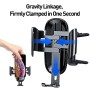 Baseus Future Gravity Car Mobile Phone Holder Bracket, Suitable for Round Air Outlet(Black)