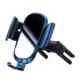 Baseus Future Gravity Car Mobile Phone Holder Bracket, Suitable for Round Air Outlet(Blue)